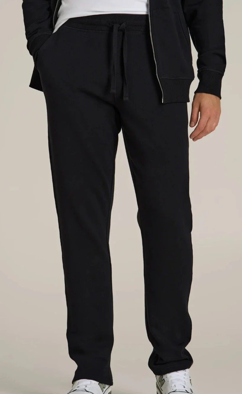 American Tall Wearever 2.0 Fleece Straight Leg Sweatpants Black Mens Medium XT